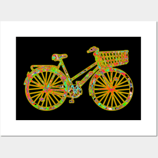 Bicycle Happy Basket Posters and Art